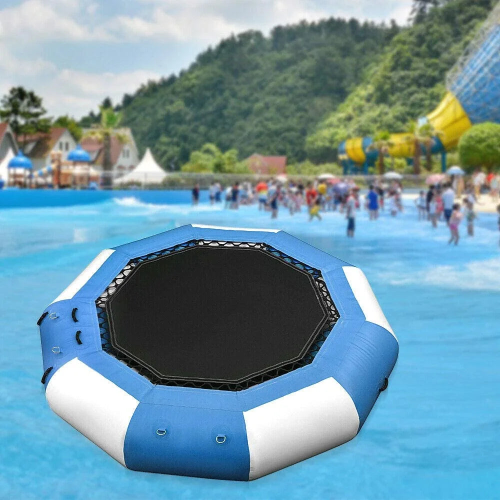 17Ft Inflatable Water Trampoline Floating Bouncing Water Bouncer F90932