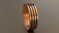 Brushed Rose Gold 6mm Groove Wedding Band 10kt / 7.5 D8472