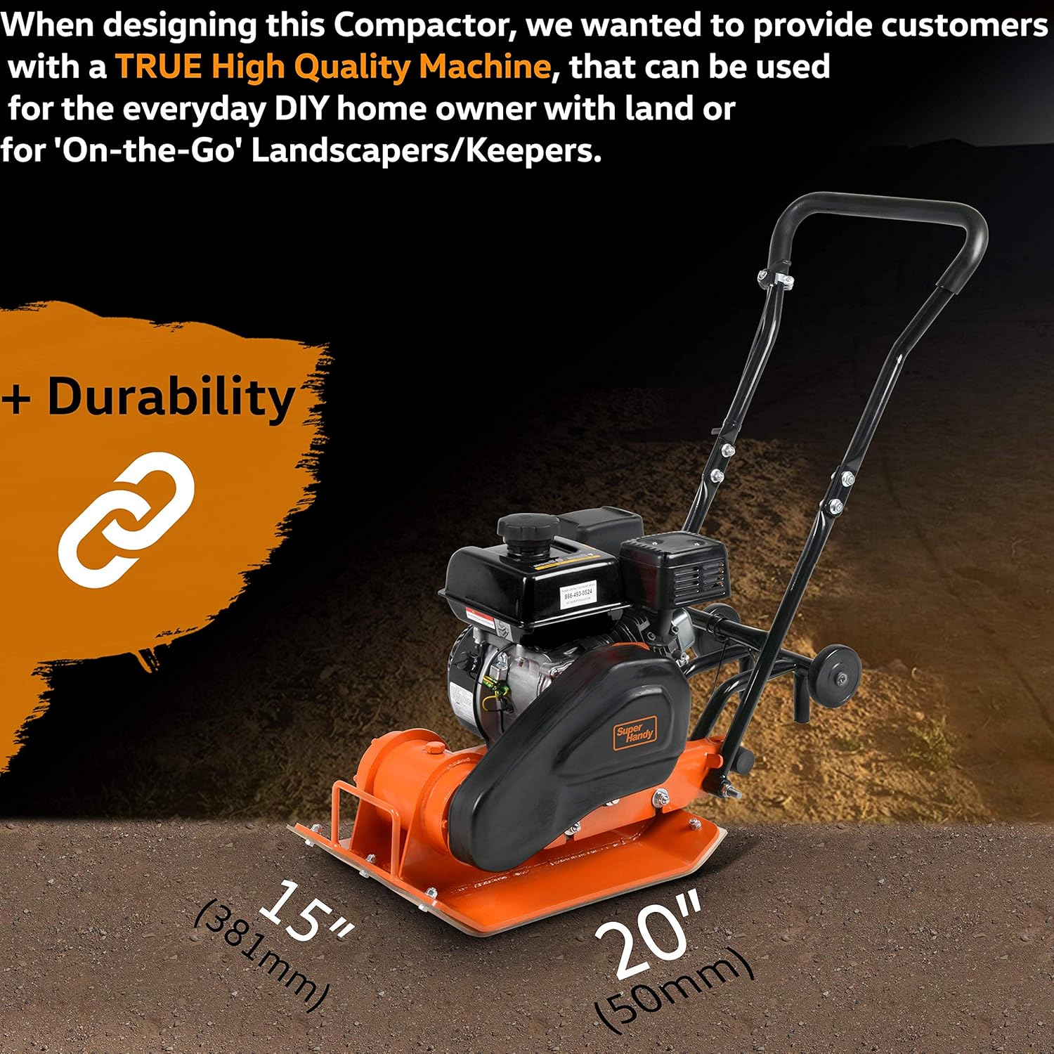7 HP Gas Plate Compactor Tamper L843120