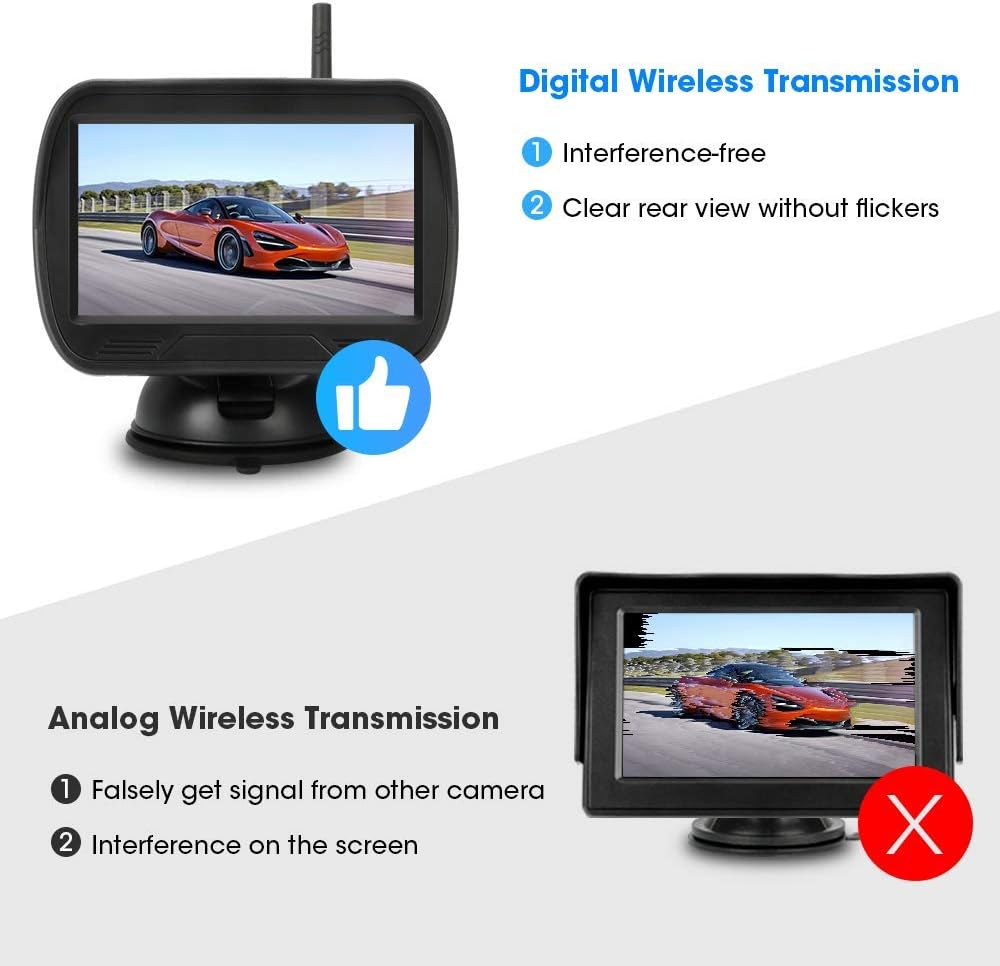 4.3'' Wireless Reversing Camera Kit with Monitor H35881