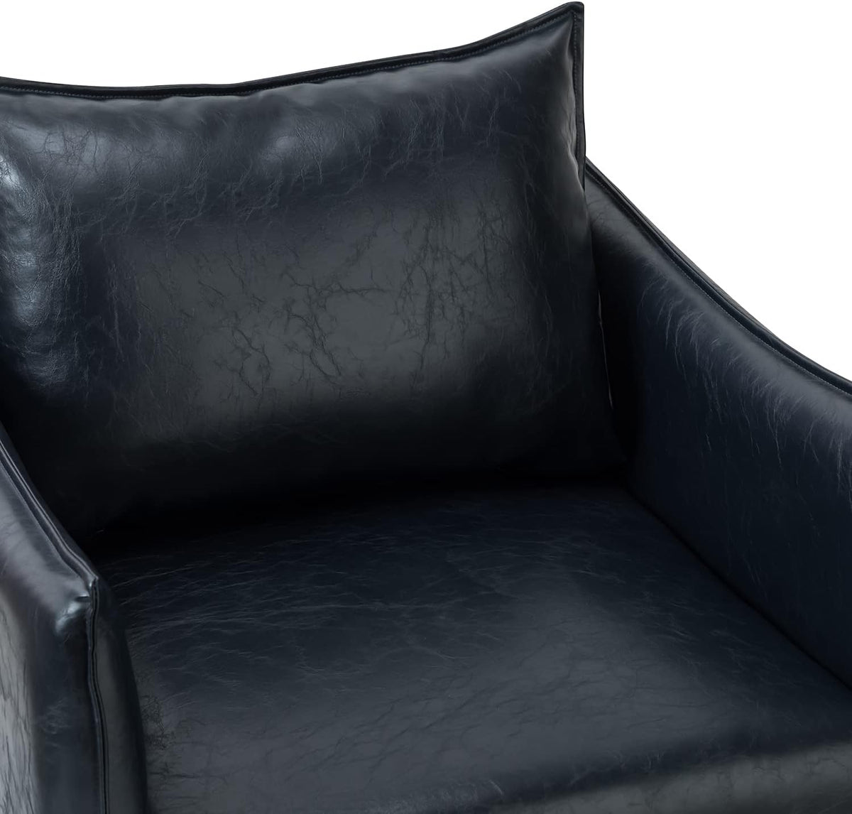 Navy Faux Leather Armchair Set Of 2 N159645