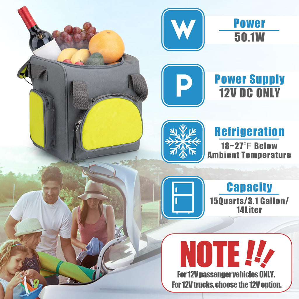 12V 50.1W 14L Soft Sided Car Cooler C52815