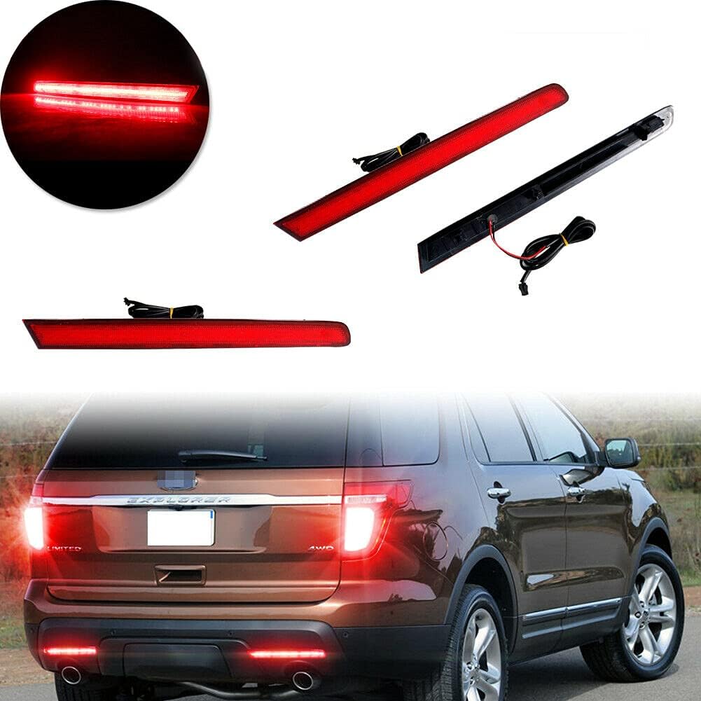 Smoked Lens LED Bumper Reflector Rear Fog Lights Pack of 2 P56098
