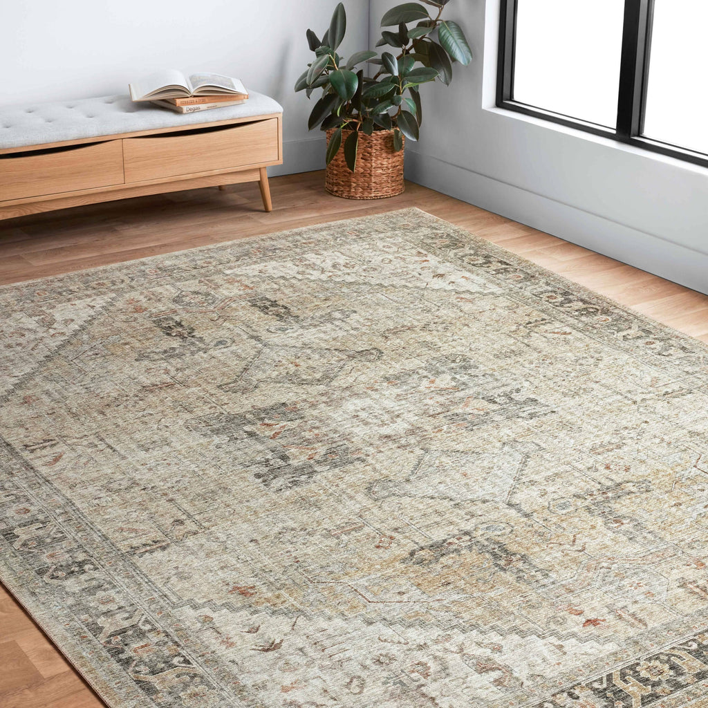 Persian Distressed Vintage Area Rug R5443