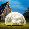 9.5ft PVC Geodesic Dome Bubble Tent with Door and Windows P985878