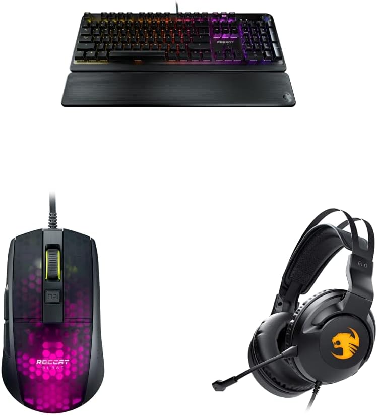 Black Wired Mechanical Gaming Keyboard with Detachable Palm Rest A12335