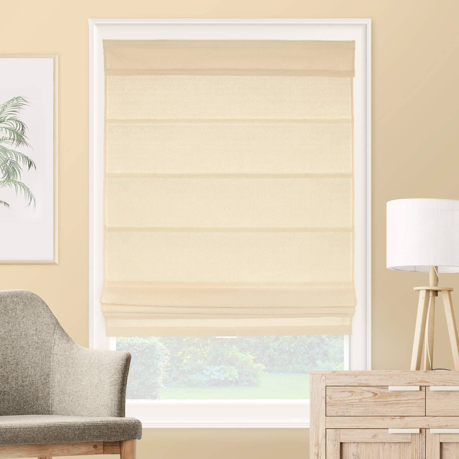 Cordless Roman Cotton Window Shade F20564