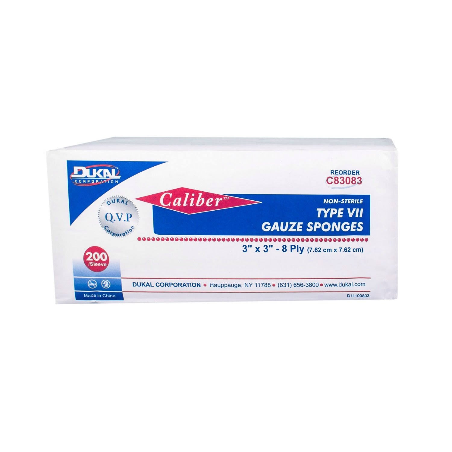 8 Ply Non-Sterile Gauze 200 per Bag 20 Bags per Case X799887