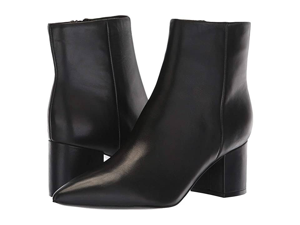Black Leather Jarli Shoes W1296
