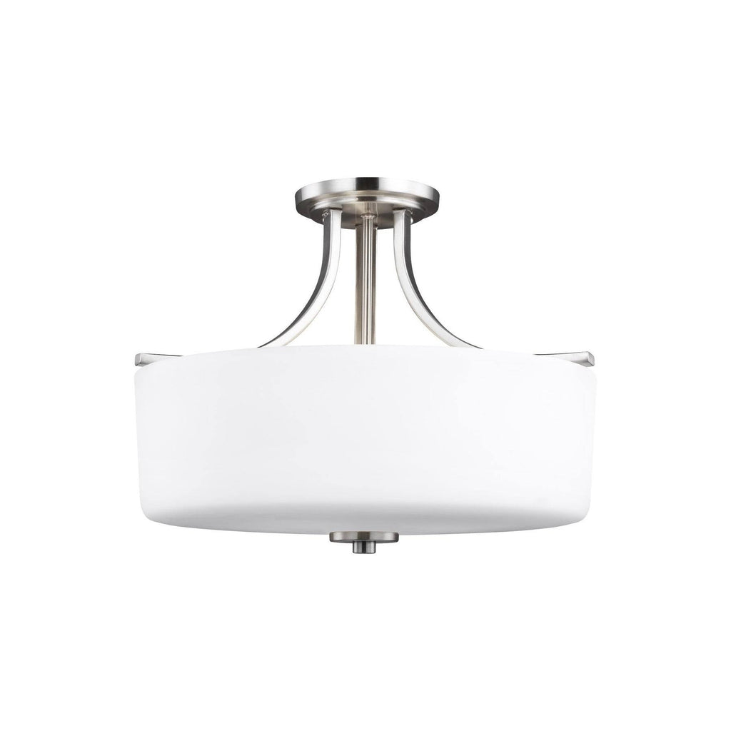 Semi Flush Mount Light, Burnt Sienna L92761