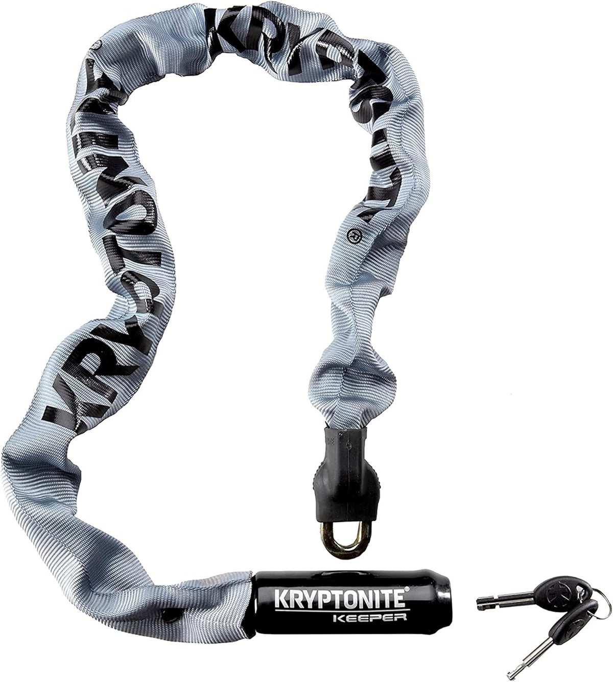 Gray Integrated Bicycle Lock Chain, 33.5-Inch, Pack of 2 L4578