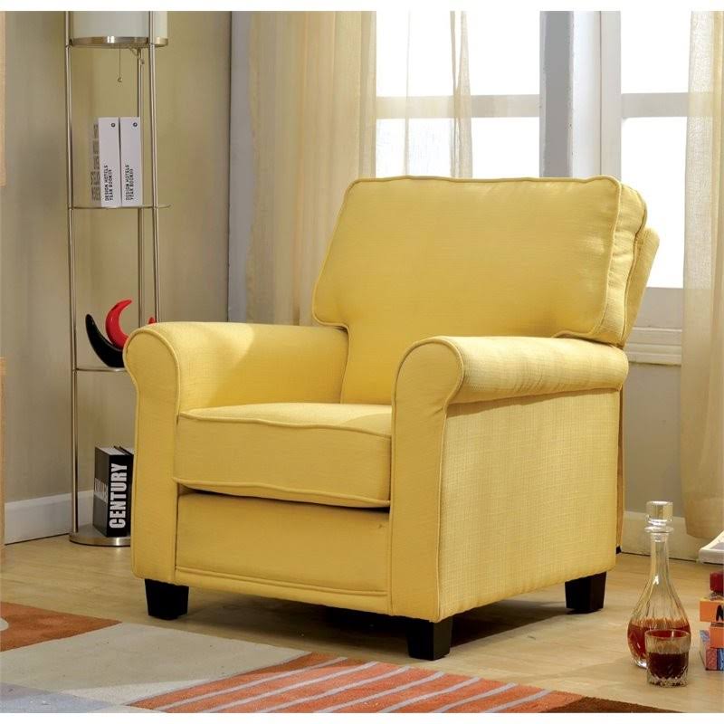 Yellow Fabric Accent Chair Z105869