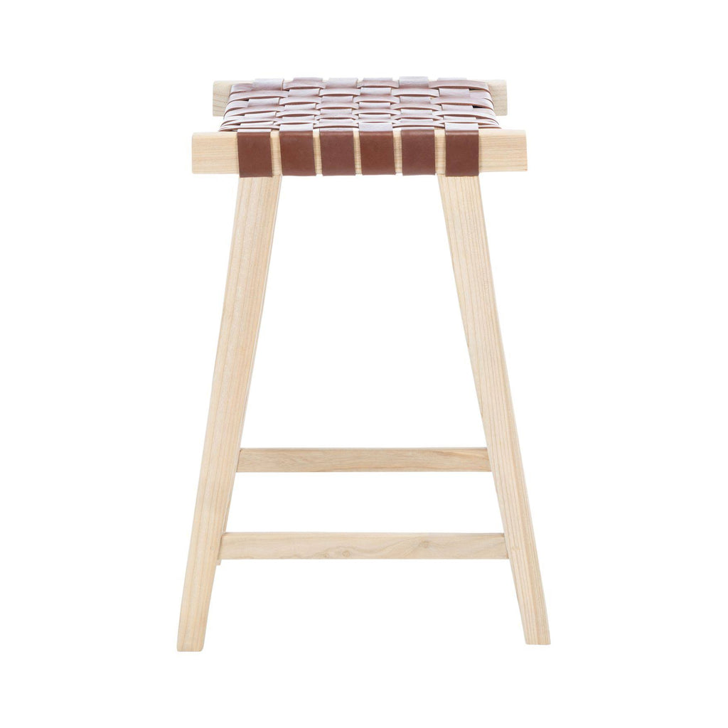 Cognac Rectangle Counter Stool Z8878
