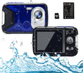 Waterproof Underwater Digital Camera with Flash, 2.8 Inch LCD, Orange, 32G Card, Pack of 2 M394377
