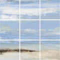 Abstract Beach Seascape 9 pc Wall Art Set L2037