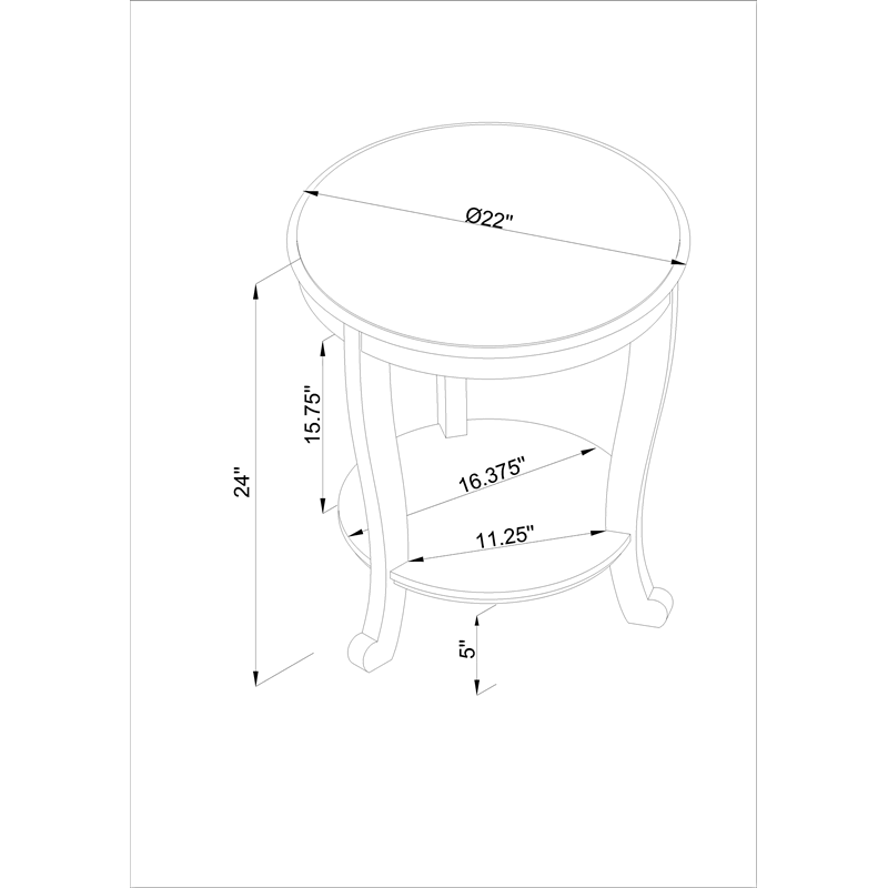 Gray Wood Accent Side Table X34109