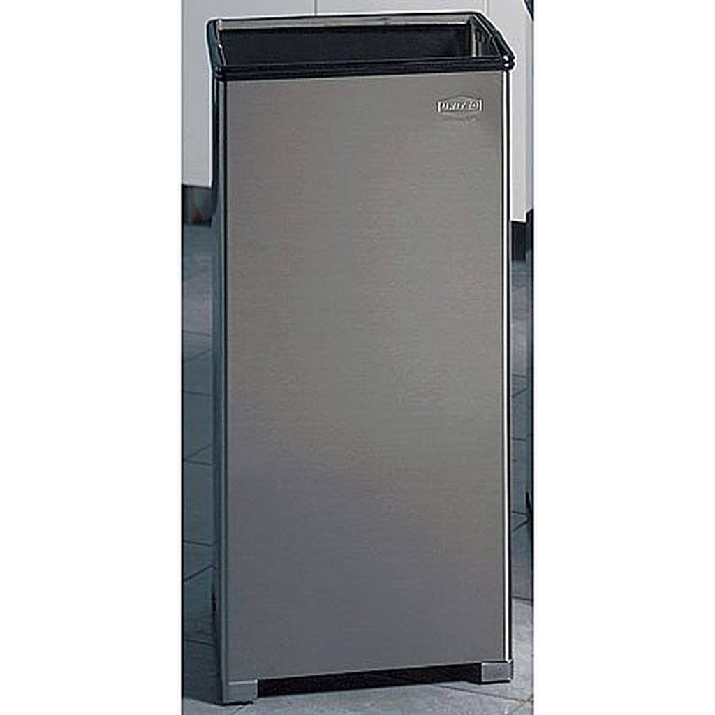 Silver 24 gal. Trash Can M5555