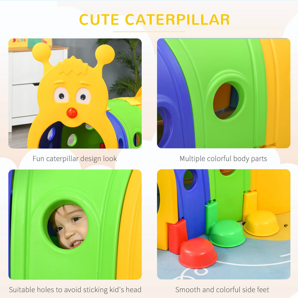Kids Caterpillar Tunnel Climb-N-Crawl Play J171557