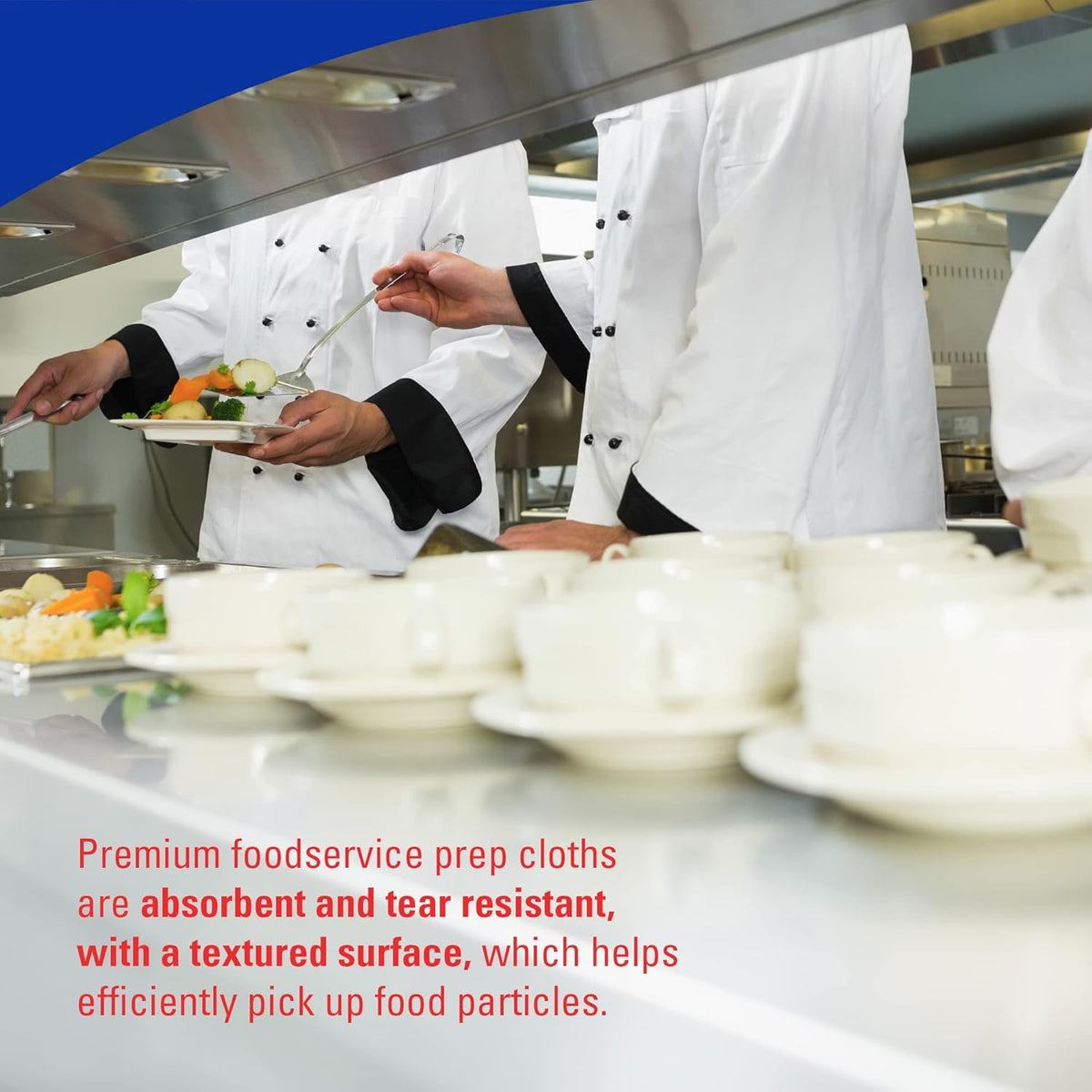 Blue 1/4 Fold Foodservice Towels, Case of 300, Pack of 2 L137