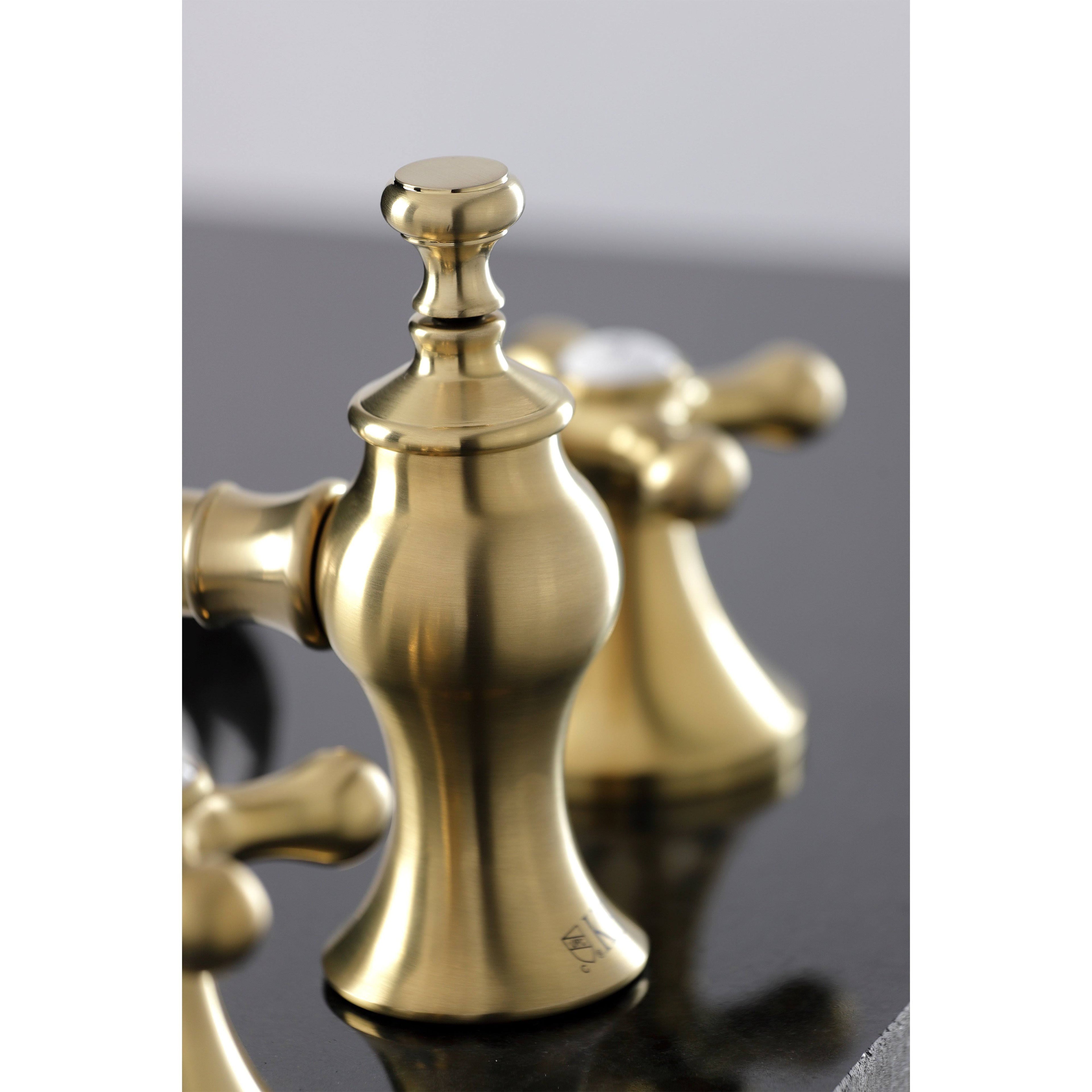 Matte Black Vintage Widespread Bathroom Faucet R266920