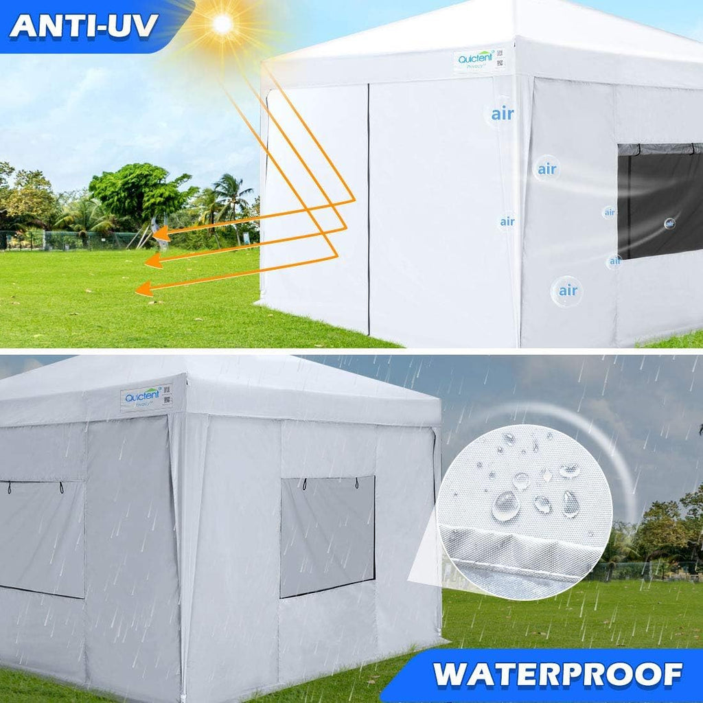 8x8 Pop up Canopy Tent with Sidewalls Waterproof Enclosed Gazebo Shelter D337012
