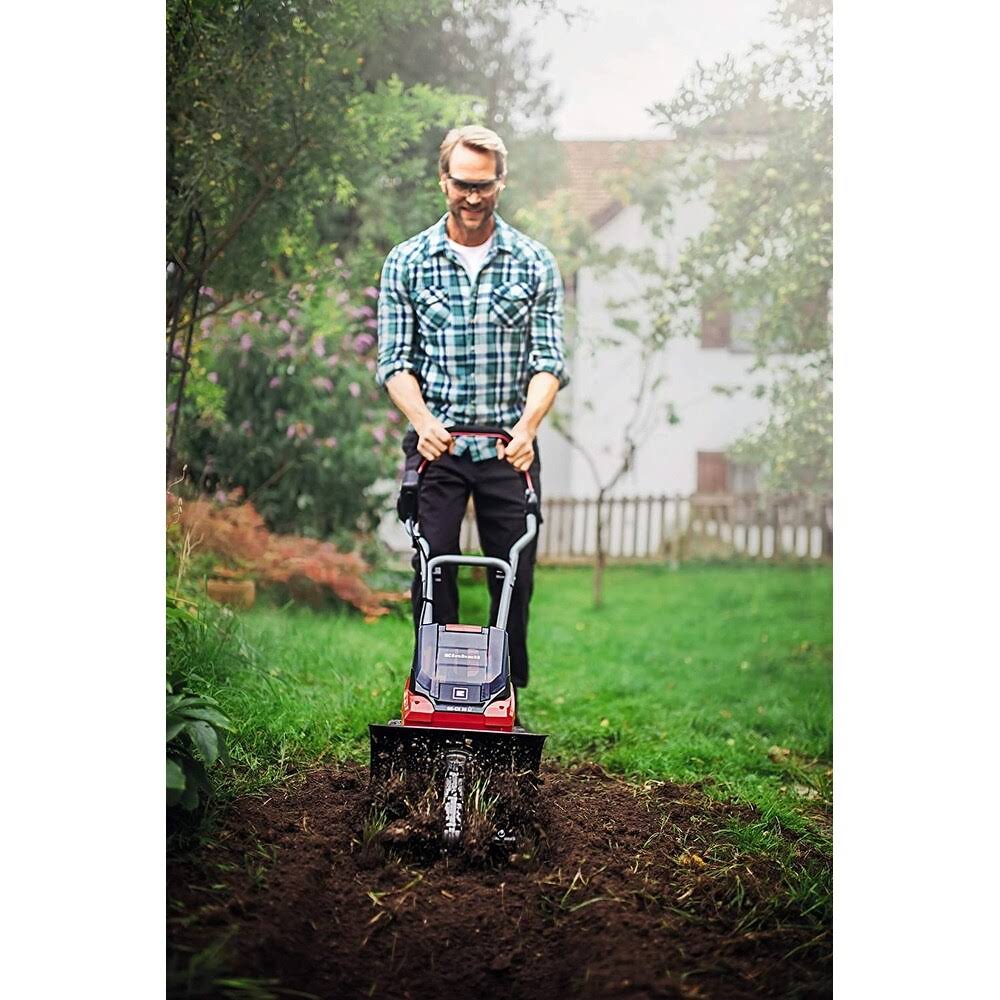 Cordless 8-Inch Tiller with 2X 3.0-Ah Battery and Fast Charger V382