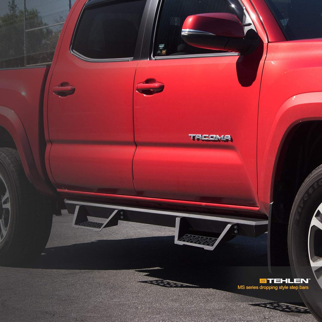 Matte Black Modular Drop Step Side Nerf Bars Rail Running Boards O1506