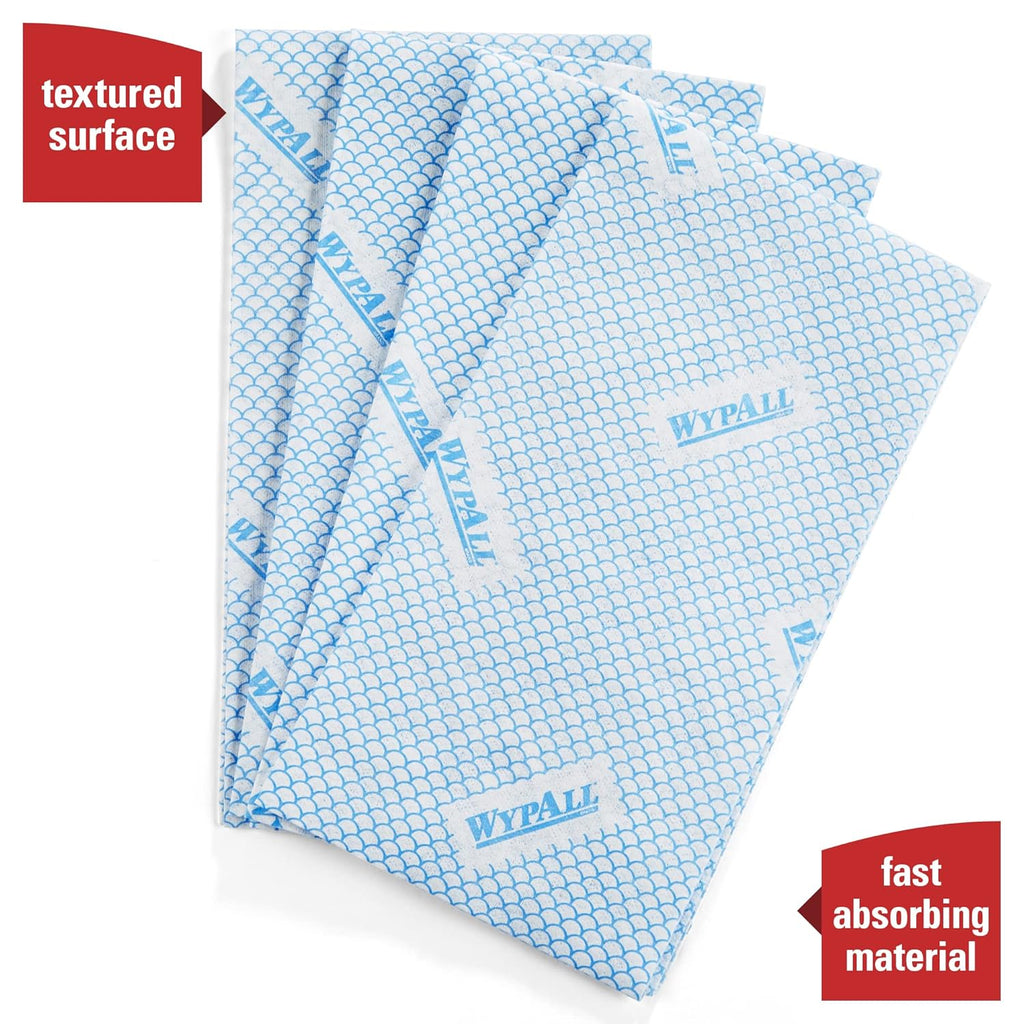 Blue 1/4 Fold Foodservice Towels, Case of 300, Pack of 2 L137