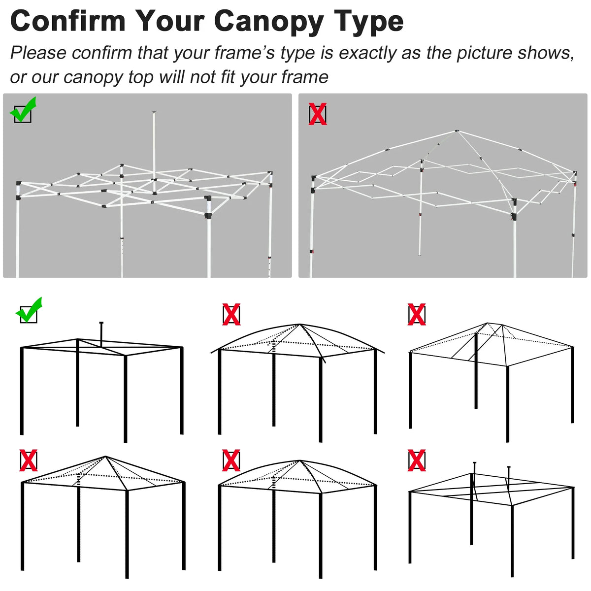 19x9.5 Ft Pop Up Canopy Top Replacement with 4 Set Sand Bags F425735