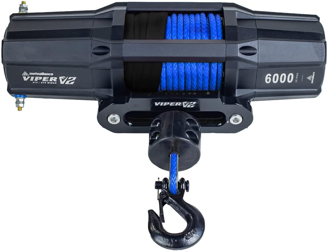 6000lb ATV/UTV Winch with 40 feet Blue Rope and Wireless Remote H807