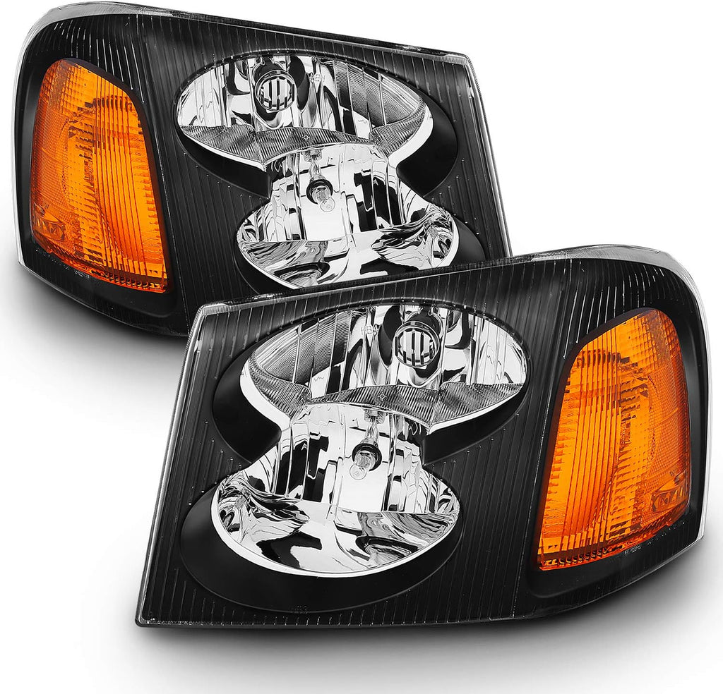 Black Replacement Headlights Set N8938