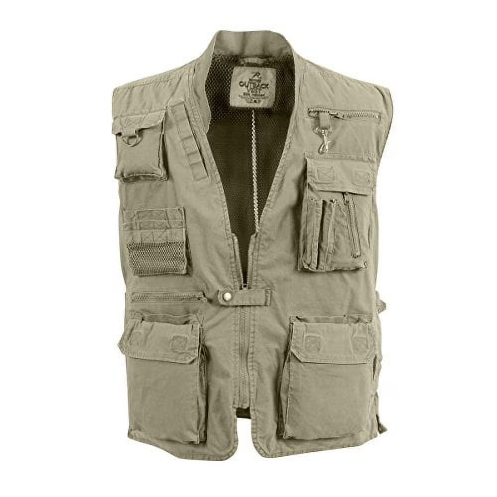 Khaki Outback Vest Z4717