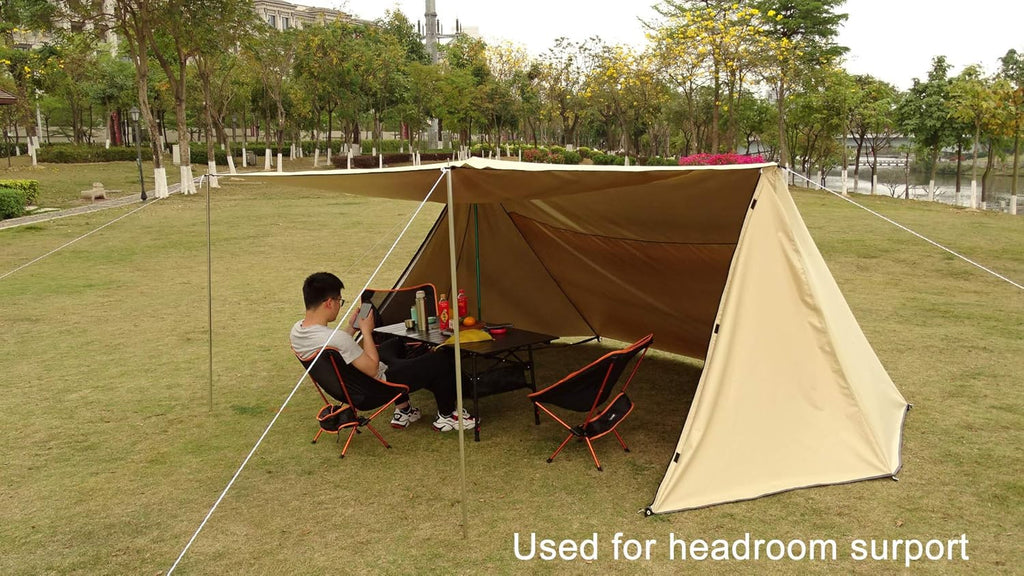 Adjustable 4 Section Steel Tent Tarp Poles I98006