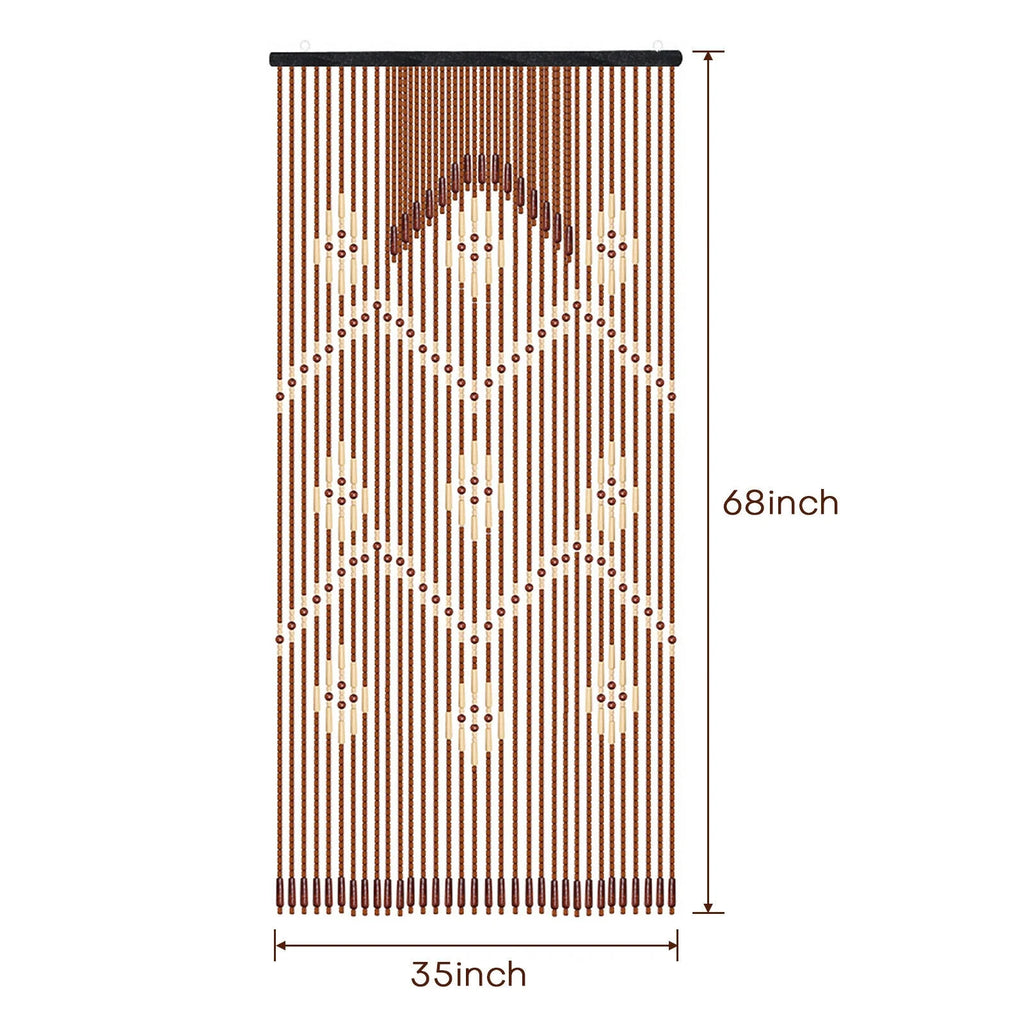 Wooden Bead Door Curtain 35x68in, 32 strands D373182