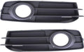 Black Fog Light Bezel Cover Pair for Audi A3 2009 2010 2011 2012 2013 U32424