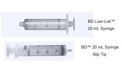 Syringe Only, 20ml, Luer Slip Tip V40097