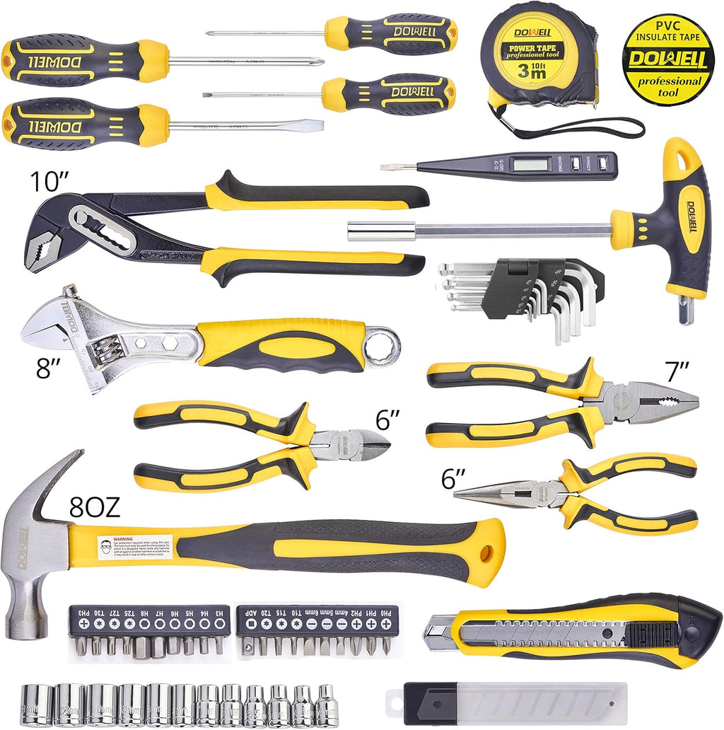 62PCS Tool Set with Wrench Pliers Screwdriver D191264