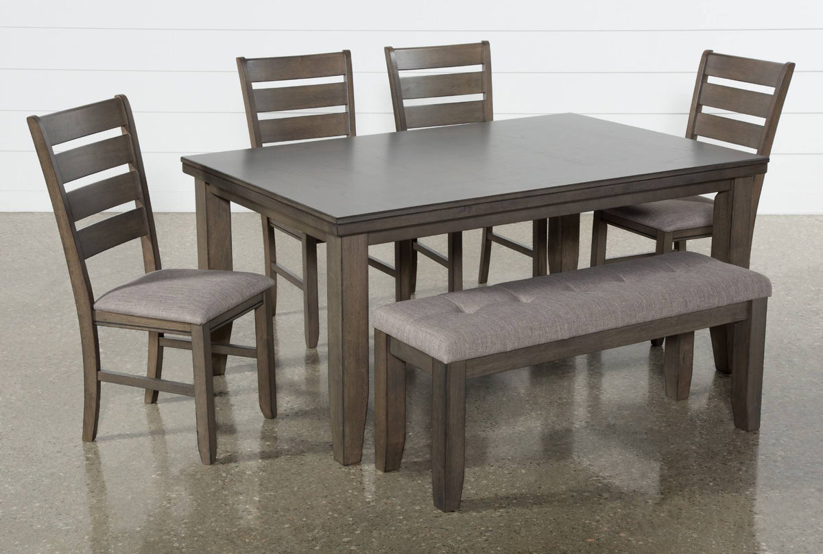 6 Piece Grey Wood Dining Set S23571