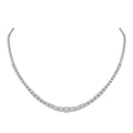 14k White Gold Diamond Tennis Necklace 2-1/3 Ctw I433026