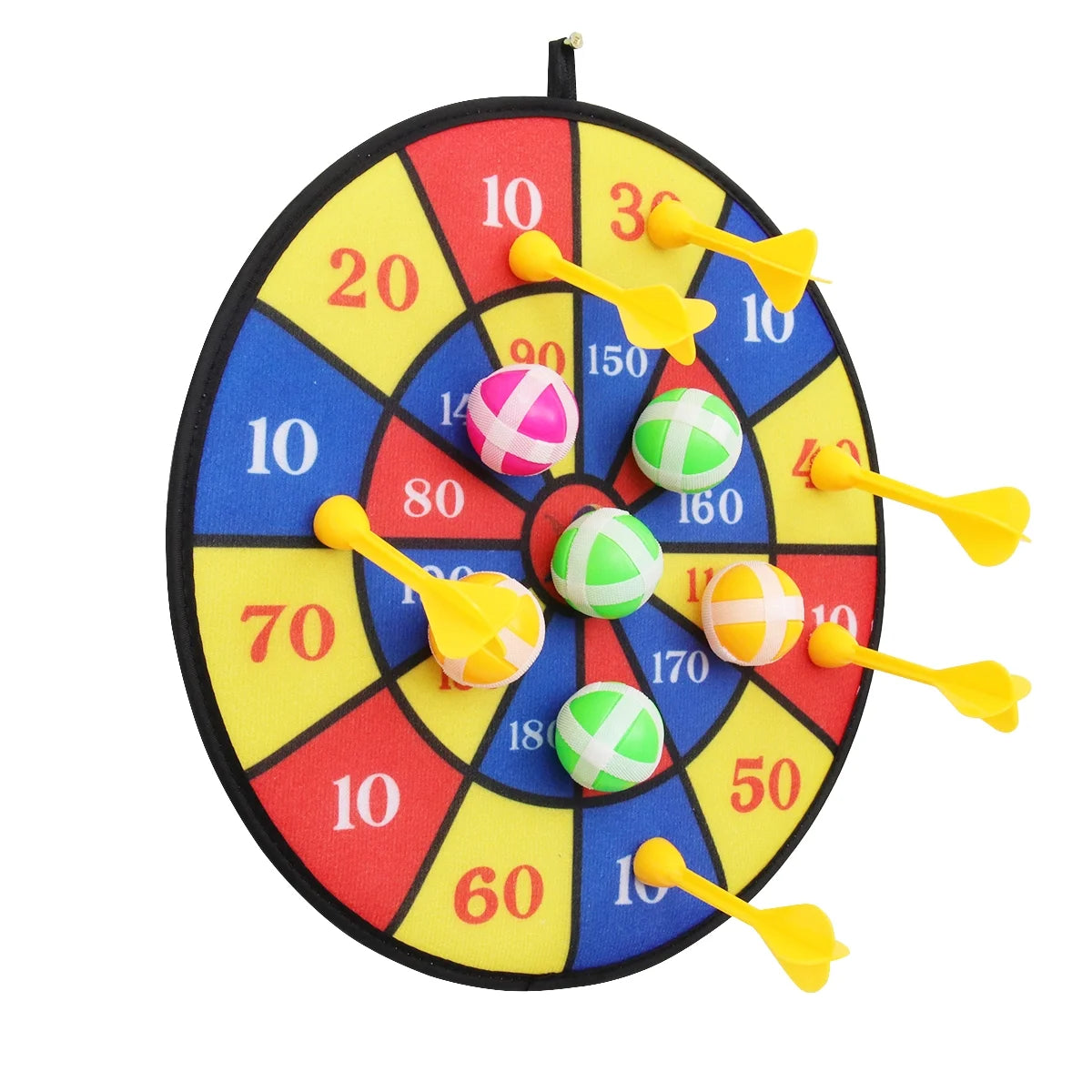 Flocking Dart Board with 4pcs Darts Dartboard Set O2273