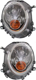 Headlight Assembly with Amber Reflector Halogen R2008