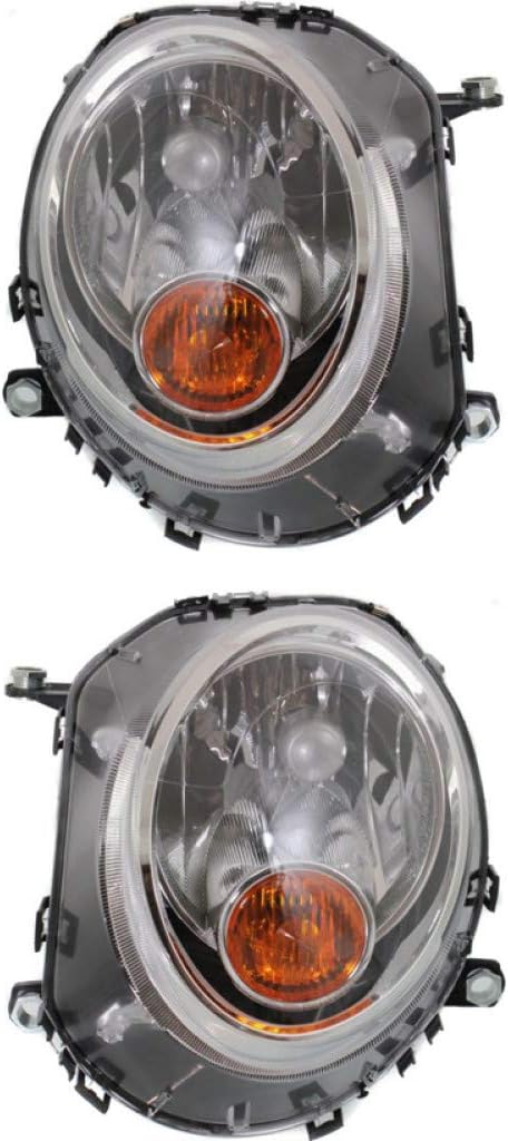 Headlight Assembly with Amber Reflector Halogen R2008