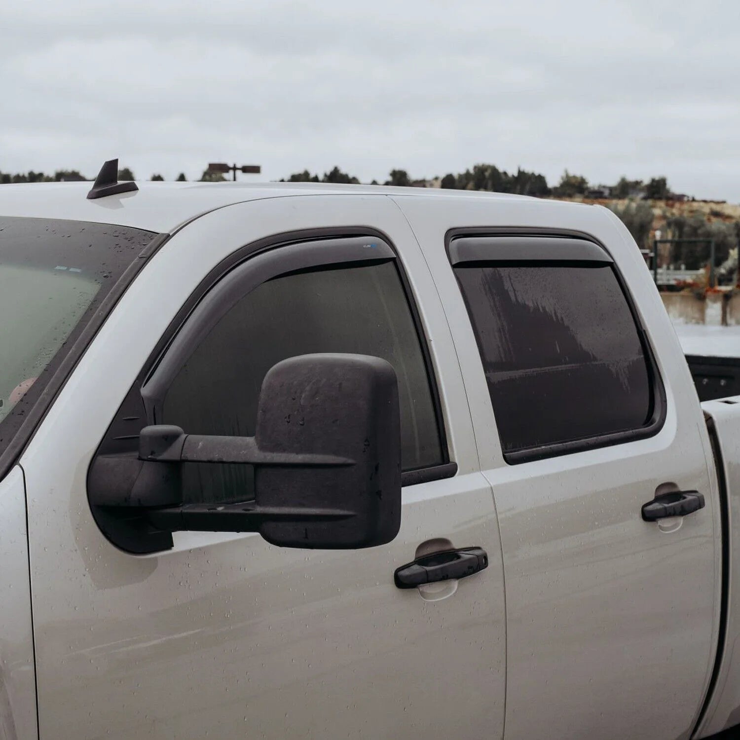 4pcs In-Channel Window Deflectors for Chevrolet Silverado 1500 Crew Cab 2007-2013 X37667