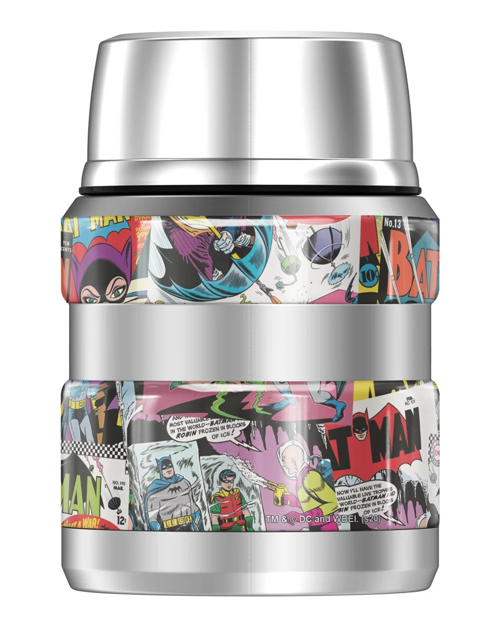 Stainless Steel Food Jar with Folding Spoon, 16oz G919445