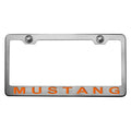 Black Orange Mustang License Plate Frame Y29916