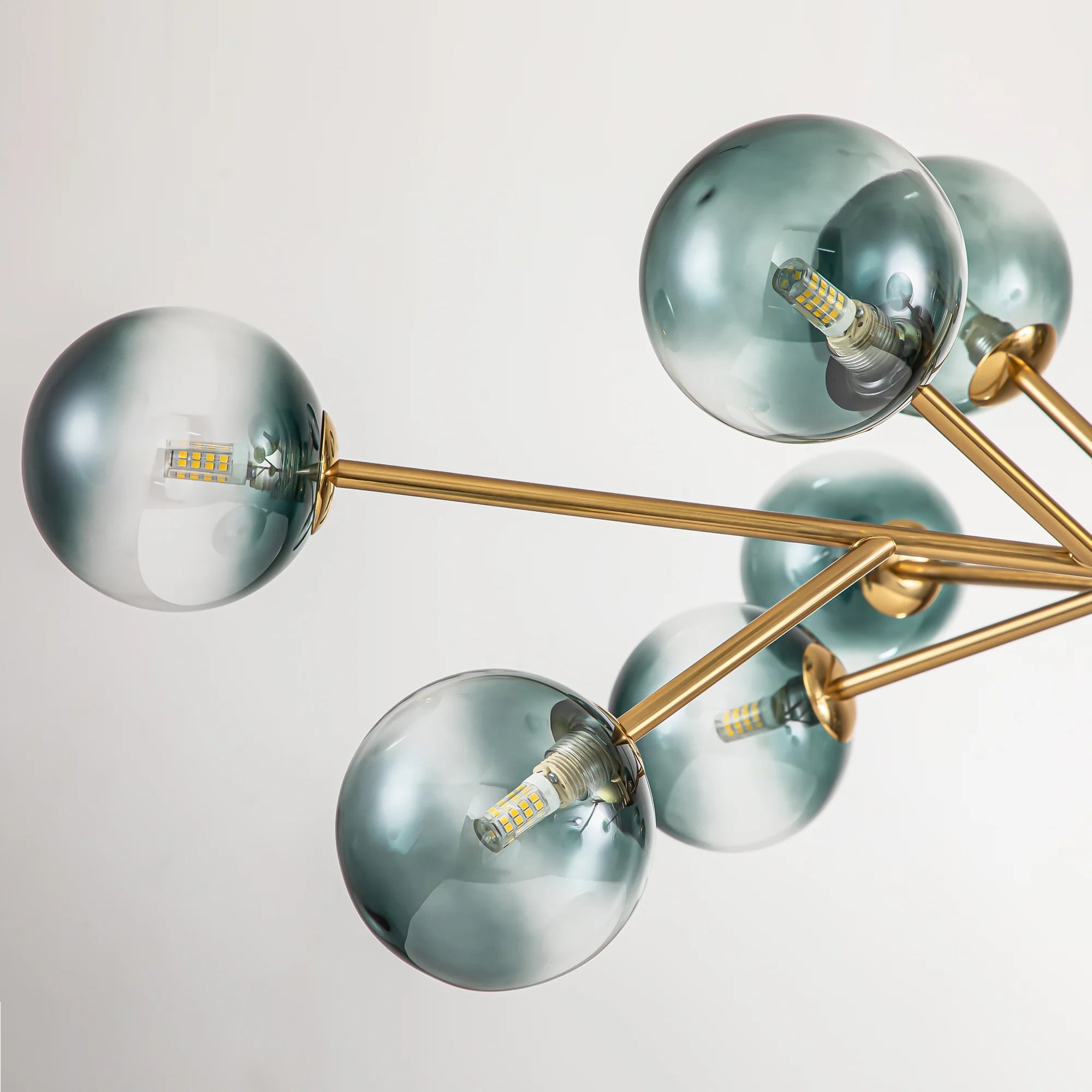 15-Light Glass Bubble Chandelier Y862689