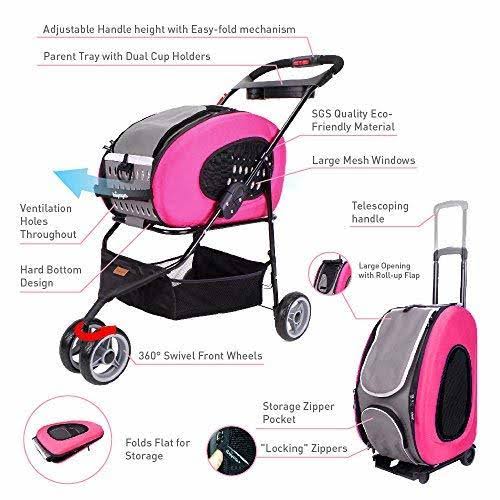 5-in-1 Pet Carrier with Backpack and Shoulder Strap J125304