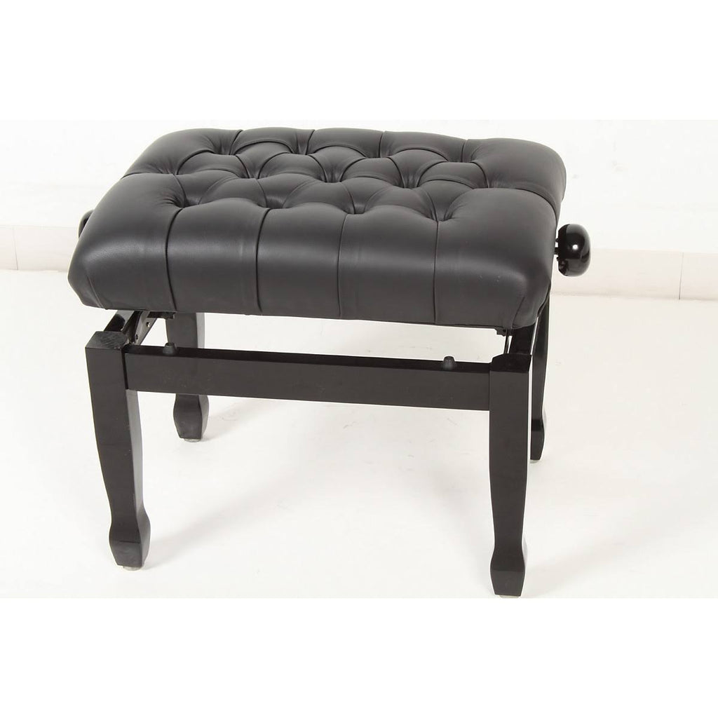 Leather Concert Piano Bench Black F71620