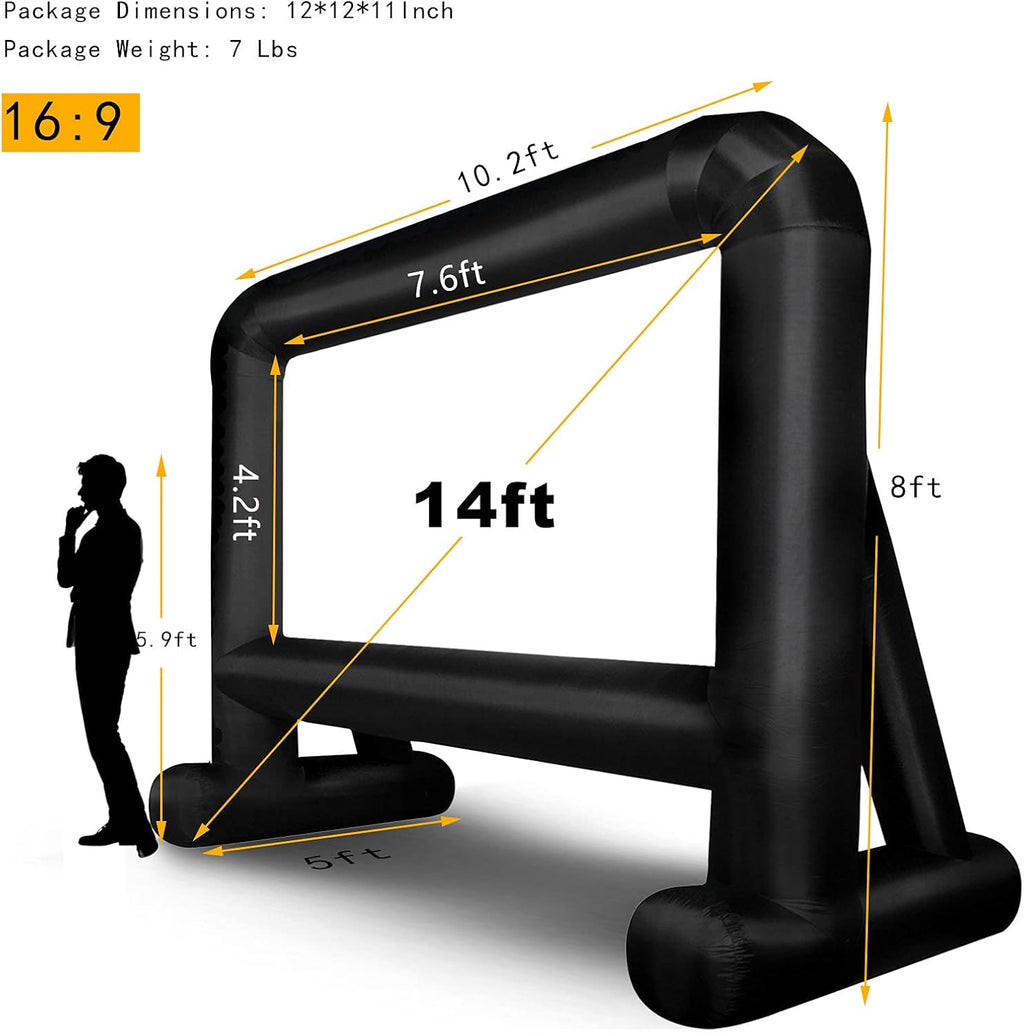 20 Feet Inflatable Movie Screen with Carry Bag M1264