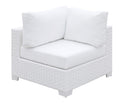 White Outdoor Corner Chair U602953